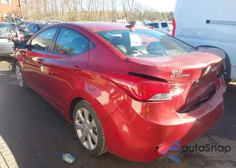 2012 Hyundai Elantra Limited (Ulsan Plant) из США, поврежденный, VIN KMHDH4AE9CU489163